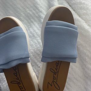Zodiac Jolie slide sandal sky blue fabric